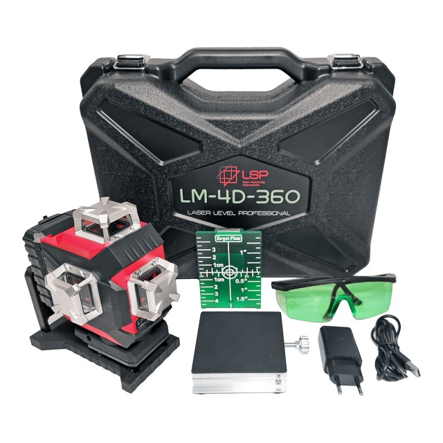 Лазерный нивелир LSP LM-4D-360 Pro